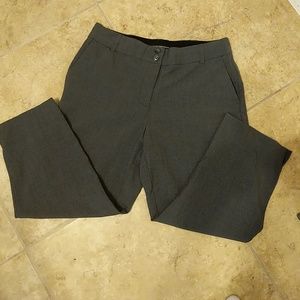 Dressy grey mid-shin, pocketed crops!